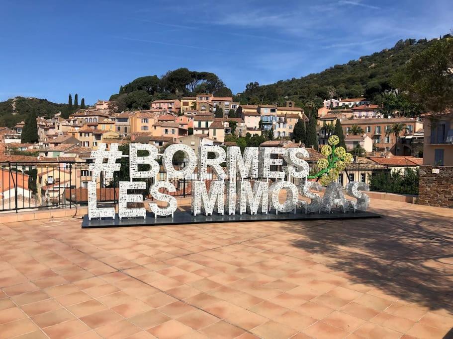 Apartament Agreable T3, Bormes Les Mimosas Zewnętrze zdjęcie